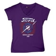thumbnail image 5 of Ford F-100 Lightning Bolt Gear FoMoCo Women's V-Neck T-shirt Vintage Classic Pickup Truck 1953 Iconic Retro Emblem Tee, 5 of 7