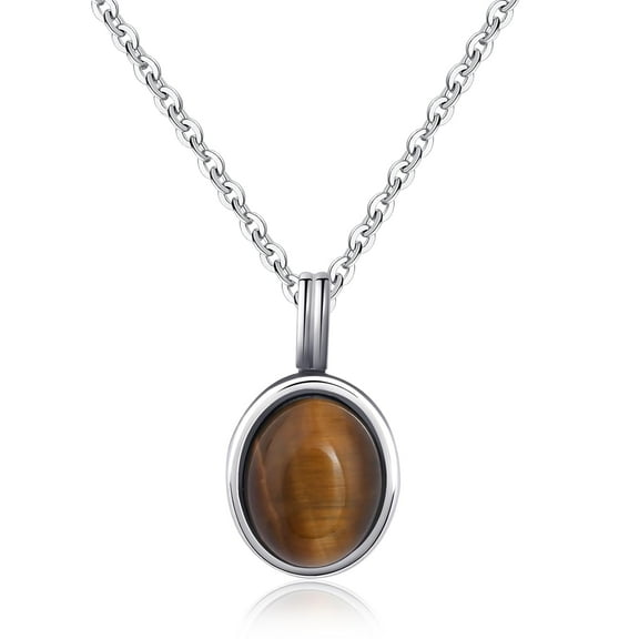 Tigers Fine Eye Necklace Silver Necklace for Women Crystal Pendant Necklace Evil Eye Beads Protection Necklace Gemstone Necklace Tigers Eye Jewelry Gifts for Women[g120]