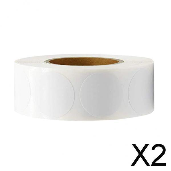 Mini Pegatinas etiquetas de papel Kraft Soledad 2,5 cm 500 uds/rollo 2 piezas