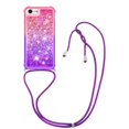thumbnail image 1 of Funda para iPhone SE 2022/2020 Brillantina Líquida Divertida Reluciente y con Cristales en Movimiento Cuerpo Cruzado con Cordón Ajustable, 1 of 5