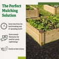 thumbnail image 5 of Gardener's Supply Company Recycled Rubber Walkway | Natural Looking Permanent Mulch Pathway Solution and Plants Vegetables & Flower Garden Barrier | Garden Edging Border Mat - 8' x 2', 5 of 7
