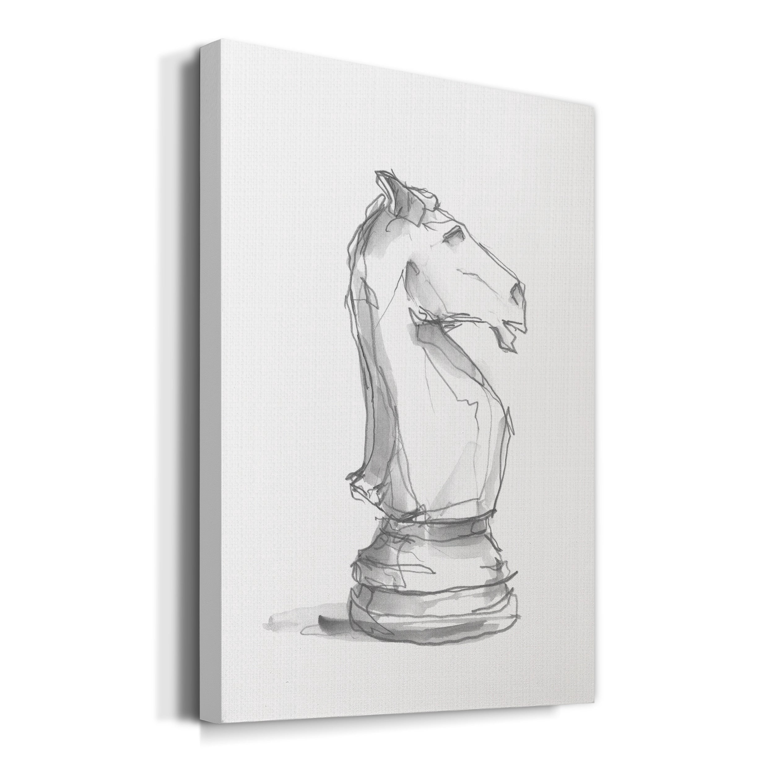 Chess Piece Study I Premium Gallery Wrapped Canvas - Ready to Hang