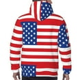 thumbnail image 7 of Naloa America Flags3 Men's Casual Hooded Collar Drawstring Hoodies Pullover Sweatshirts Casual Long Sleeve Shirts-Medium, 7 of 7