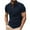 Dark Blue, variant on COSFO Men Polo Shirt Casual Solid Collared Short Sleeve Tops Button Pullover Slim Classic T-Shirt