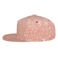 thumbnail image 3 of Easygdp Rose Gold Glitter Baseball Cap with Adjustable Flat Suitable for Head Circumference 22.4-23.6 in, 3 of 9