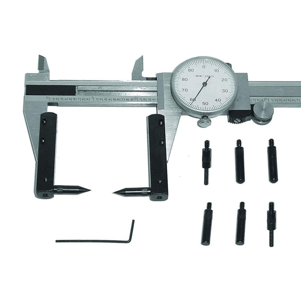 4-Point Dial/Digital Caliper Accessory Extension Kit for Depth Measurement