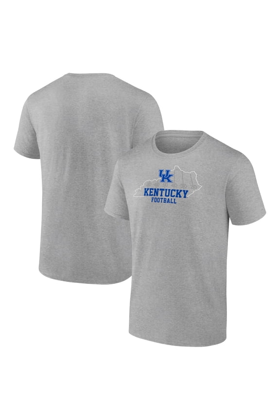 Men's Heather Gray Kentucky Wildcats State Field T-Shirt