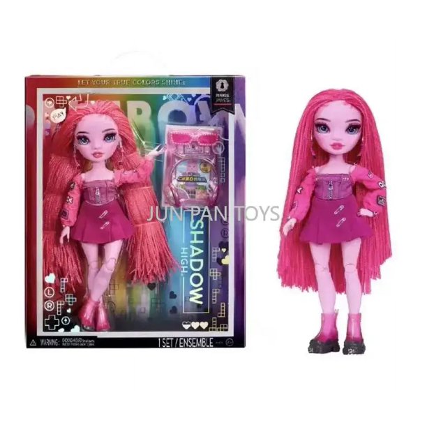 Muñeca pequeña de dibujos animados clásica de Rainbow High Littles Shadow High con bolso y accesorio, juguete coleccionable para niña, regalo de Navidad