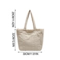 thumbnail image 3 of Bolsa Tote de Nylon de Gran Capacidad para Mujer con Tela Suave, Bolso de Hombro y Mano para Uso Diario, Escuela, Trabajo y Salidas Casuales, 3 of 8