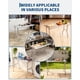 thumbnail image 3 of Yeshouse Mesa plegable de acero inoxidable resistente de 122 x 61 cm, portátil con patas niveladoras ajustables, ideal para cocina, salas de juegos, restaurantes y catering, 3 of 7