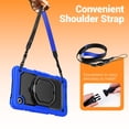thumbnail image 4 of Case for Samsung Galaxy Tab A9 2023 8.7 inch, 360 Rotating Stand Handle Shoulder Strap Heavy Duty Shockproof Cover, Blue, 4 of 7