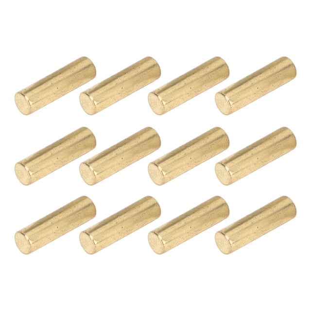 Electric Guitar Pickup Rods, Wear Resistant Glossy Finish Fine Workmanship Metal Pickup Magnet Slug Rod 12PCS High Hardness for Stringed Instrument Silver,Gold