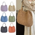 thumbnail image 2 of Dbuoem Straw Shoulder Bag Handmade Women Beach Tote Bag Daily Use Straw Tote Bag, 2 of 8