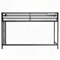 thumbnail image 5 of Twin Size Metal High-Rise Bed Frame with Easy Assembly and Guardrails, Black for Bedroom, 5 of 15