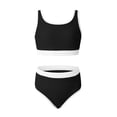 thumbnail image 4 of Maillot de Bain pour Garçons Manches Longues Col Rond Combinaison anti-UV Bleu Polyester, 4 of 8