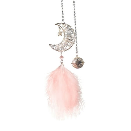 

Car Mirror Hang Accessories - Moon Dream Catcher Car Interior Rearview Mirror Pendant - Traditional Bohemian Car Pendant for Car Home Bedroom