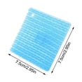 thumbnail image 3 of Shower Mat, Washable Bath Mat, Fast Drying Bathroom Mat, Non Slip Shower Floor Mat, 5 Pack Blue 3X3 Inch Spike Surface Bathtub Mat, Absorbent Transparent Rubber Rug for Tub,, 3 of 8