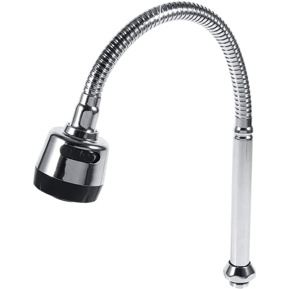 ABPETE Stainl Steel Swivel Spout,360 Degree Flexible Faucet Nozzle,Kitchen Faucet Parts Replacement,Kitchen Sink Faucet Tap with Flexible Pipe for Home Use