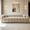 Camel, variant on Shaiaield 99" Orange Oversized 3 Seater Couch with 2 Throw Pillows,Upholstered Bubble Channel Tufted Couch,Modern Cloud Couch for Living Room, Apartment