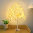 thumbnail image 4 of Clearance!Fall Tree with Lights Thanksgiving Decorations: Maple Leaf Table Lighted Tree Home Decor Total 24 LED Lights Room Decoration Indoor Outdoor Artificial Harvest Autumn Trees for Wedding Party, 4 of 6