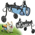 thumbnail image 4 of Fauteuil Roulant pour Chien Réglable pour Pattes Arrière 2 Roues Cadre en Aluminium Pneus EVA Aide à la Mobilité pour Animaux Handicapés Support Extérieur jusqu'à 48lbs, 4 of 4