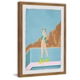 thumbnail image 3 of MH-JULWHF-89-MBWFPFL-36 36" x 24" - "Yellow Tower Heels" Framed Gic, 3 of 5