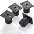 thumbnail image 1 of 4pcs Adjustable Furniture Legs Bed Legs Raise Furniture Aluminum Alloy Leg For Bed Base,cabinet,table (black,height 50mm)- Snngv, 1 of 4