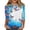 Multicolor #131, variant on 4th of July Shirts for Women Plus Size 3/4 Sleeve Tshirts Casual Red White and Blue Print Tops Independence Day Patriotic Pullover USA 250th Anniversary Celebration Party Crew Neck Blouses Red XL