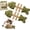 Catnip Flavor, variant on Catnip and Silvervine Chew Toys for Cats, Natural Fish Bone Cat Chew Sticks, Creative Fishbone Cat Toy for Indoor Cats
