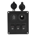 thumbnail image 3 of Marine Green Ligh Switch,Car Marine 3+2combination LED Light Switch Car Switch Panel Seamless Integration, 3 of 8