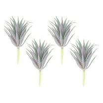 Uxcell Artificial Succulent Plants Small Fake Plants Faux Succulents Plant Unpotted Purple 4 Pack
