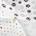 thumbnail image 4 of Homewish Cute Dog Paws Duvet Cover Queen,Cartoon Pet Themed Queen Bedding,White,Polkadot Reversible,3pcs,1 Duvet Cover and 2 Pillowcases, 4 of 6