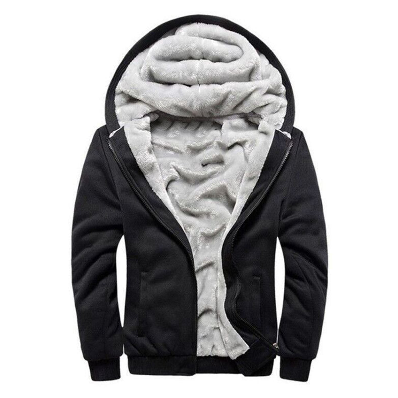 Aofany Sales Hoodies for Men, Mens Hoodies Zipper Hooded Sweater Coat Men's Solid Color Cardigan Men's Fashion Hoodies & Sweatshirts