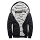 thumbnail image 4 of Ceisia Men's Color-Block Fleece-Lined Zip-Up Hooded Jacket for Casual & Winter Wear Black XL Gifts, 4 of 7