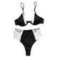 thumbnail image 1 of Traje de baño con sujetador acolchado de playa a juego de dos piezas con bikini dividido sexy para mujer Fridja  nalpqowj20238, 1 of 8