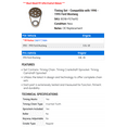 thumbnail image 2 of Timing Set - Compatible with 1990 - 1995 Ford Mustang 1991 1992 1993 1994, 2 of 2