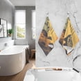 thumbnail image 2 of Coolnut Wolf Standing Mountain Bathroom Towels 2 Pieces 16×28 inches, Cotton Bath Towel Water Absorbent Lightweight Quickdry Towels for Bathroom Ktichen Travel Gym, 2 of 6