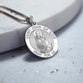 thumbnail image 3 of Picturesongold.Com Saint John of God Religious Medal  - 3/4 inch Size of a Nickel -Solid 14K Yellow Gold, 3 of 6
