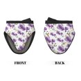 thumbnail image 2 of Pofeuu Orchids Flowers Print Thickened Mini Silicone Oven Mitts Heat Resistant, Rubber Oven Mitt Gloves, Finger Pinch Grips, Pot Holder, Silicone Potholder, 2 of 7