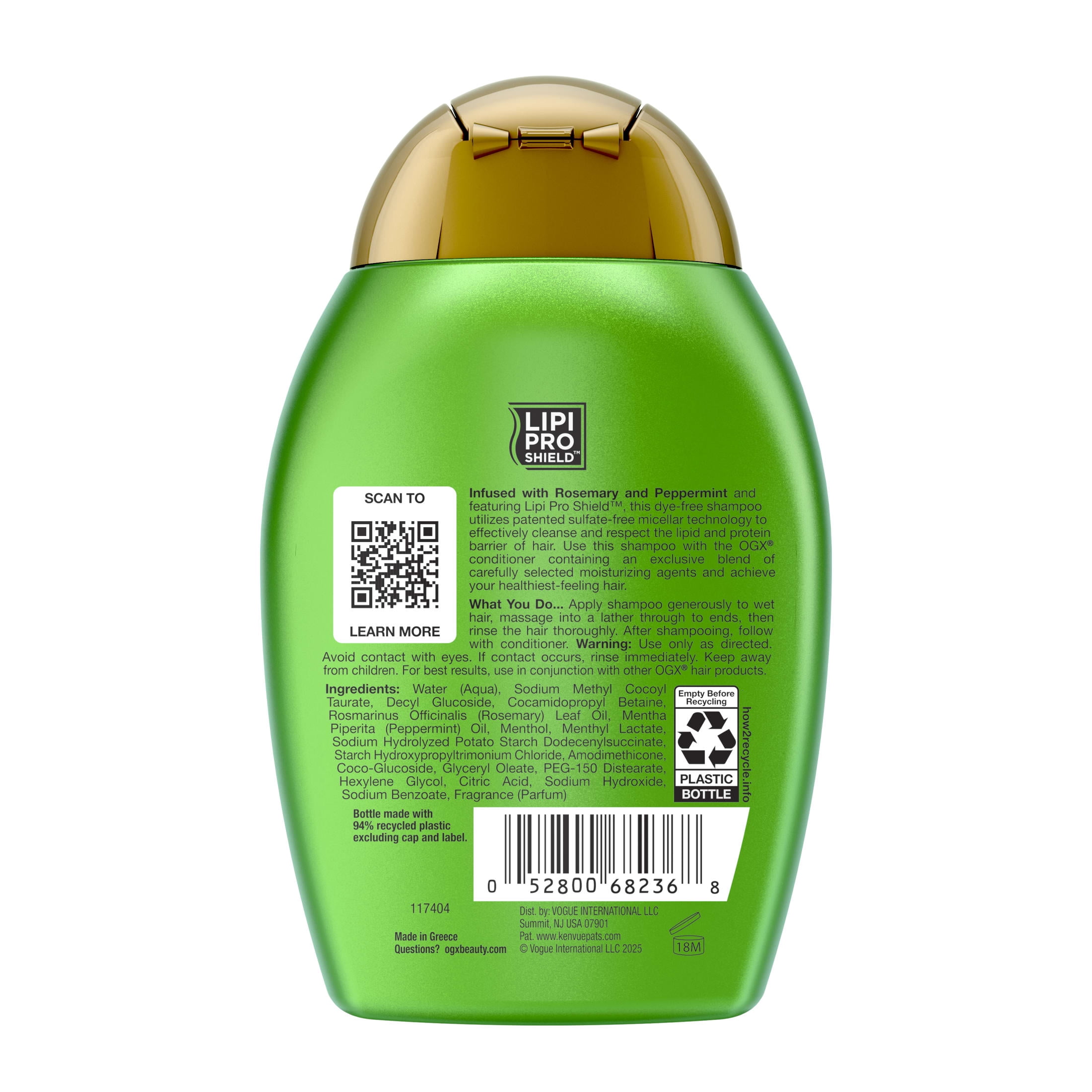 OGX Clarifying Strength + Rosemary Mint Hair Shampoo, 7.5 fl. oz