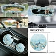 thumbnail image 5 of Jeiento Sea Turtle 14 PCS Car Seat Covers Full Set with Steering Wheel Cover Safe Belt Pads Handbrake Cover Set Coasters Garbage Bin Rear View Mirror Cover Center Console Cover for SUV Van Truck, 5 of 7