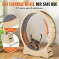 thumbnail image 4 of Roue d'Exercice en Bois pour Chat 52 Pouces Grande Roue pour Chats d'Intérieur, 4 of 7