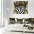thumbnail image 3 of Designart Geometric Composition Wide View - Contemporary Throw Pillow - 18x18, 3 of 5