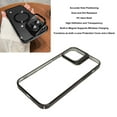 thumbnail image 3 of Slim Shockproof  Phone Case with Camera Lens Guard, High Transparency PC Hard Protective Case, Kickstand for Fast  Charging, 3 of 8