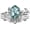 Hexagon Cut Natural Moss Agate, variant on Moss Agate Ring 925 Sterling Silver Moss Agate Ring Set Promise Ring Engagement Wedding Jewelry Gift for Women #9