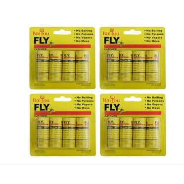 16-Piece Fly Paper Strip Set – Effective Fly Catcher & Ribbon Traps for Household & Outdoor Use – Super Value TIKA