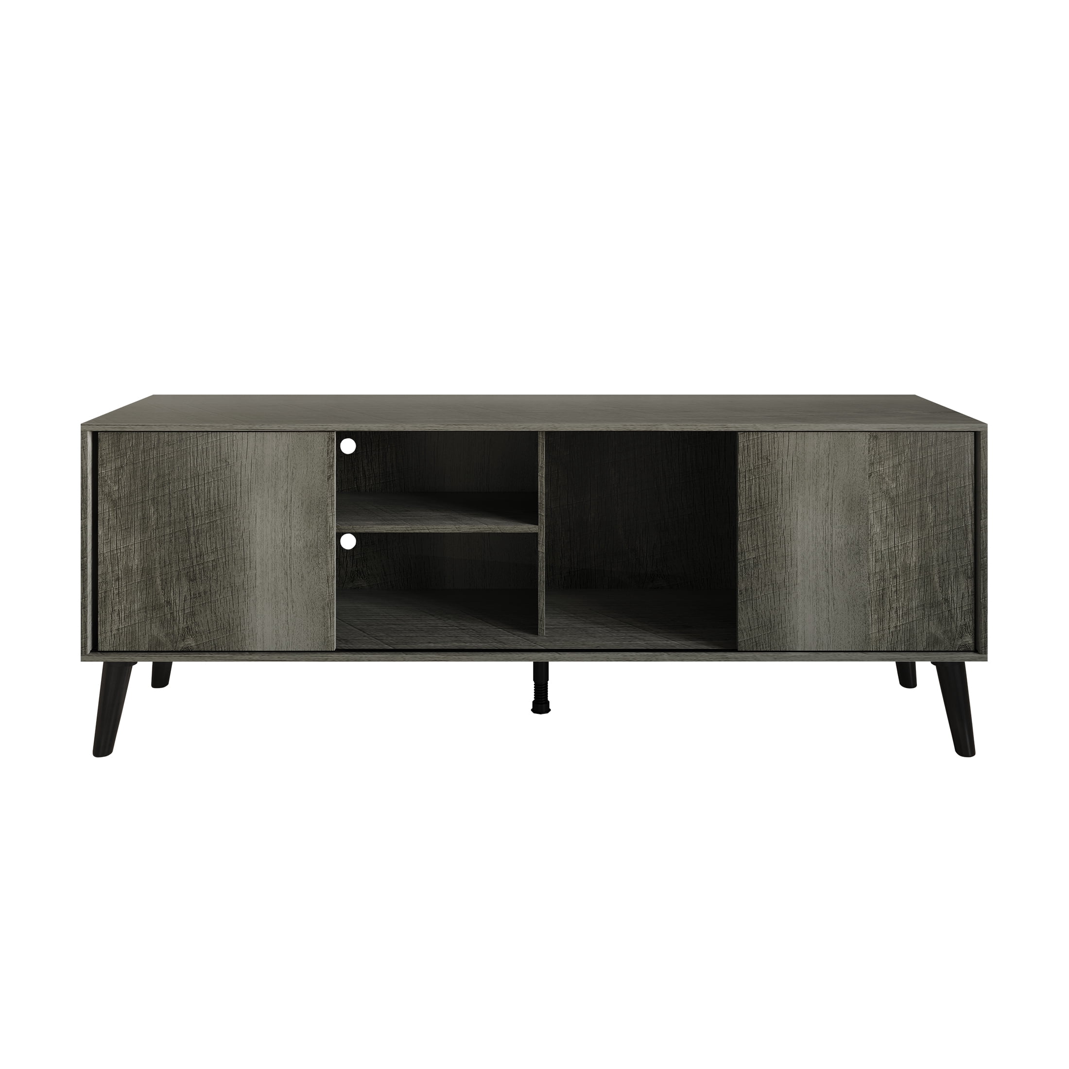 Castle Place Comtemporary TV Stand Console for TVs up to 65", Grey