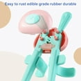 thumbnail image 5 of Walbest 1 Pair of Finger Chopsticks Cartoon Shape Hold Comfortably Plastic Lazy Assistant Easy Carry Snack Chopsticks, 5 of 7