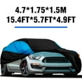 thumbnail image 3 of Liwarace Full Car Cover Outdoor Waterproof Sun UV All Weather Protection for Vehicle, 15.4*5.7*4.9ft, 3 of 11