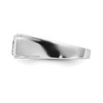 thumbnail image 3 of Sterling Silver Rhodium Plated Men's Polished Diam. Ring QR6467, 3 of 5